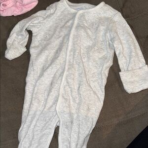 Polo by Ralph Lauren Light Gray Kids Footie